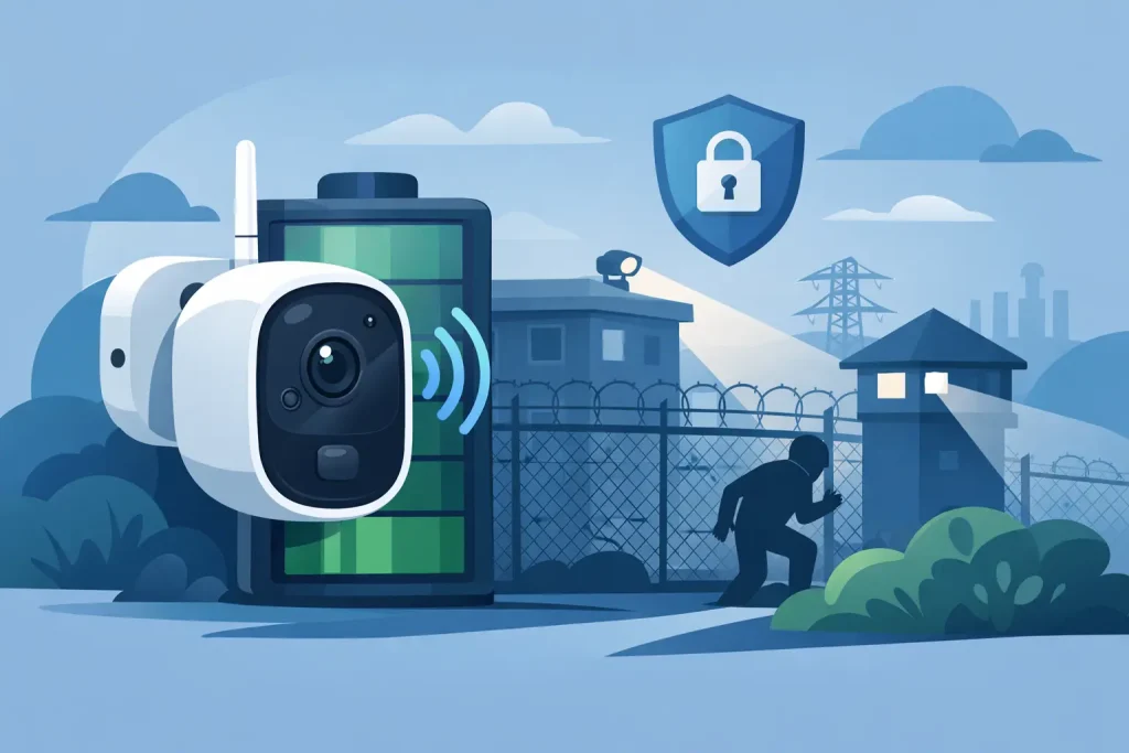 Battery Security Cameras for Vulnerable Sites